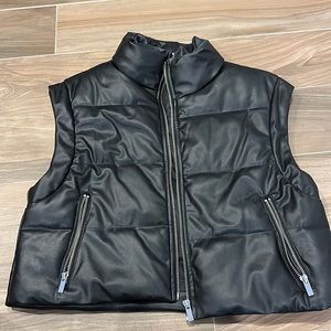 Zara fo-leather vest